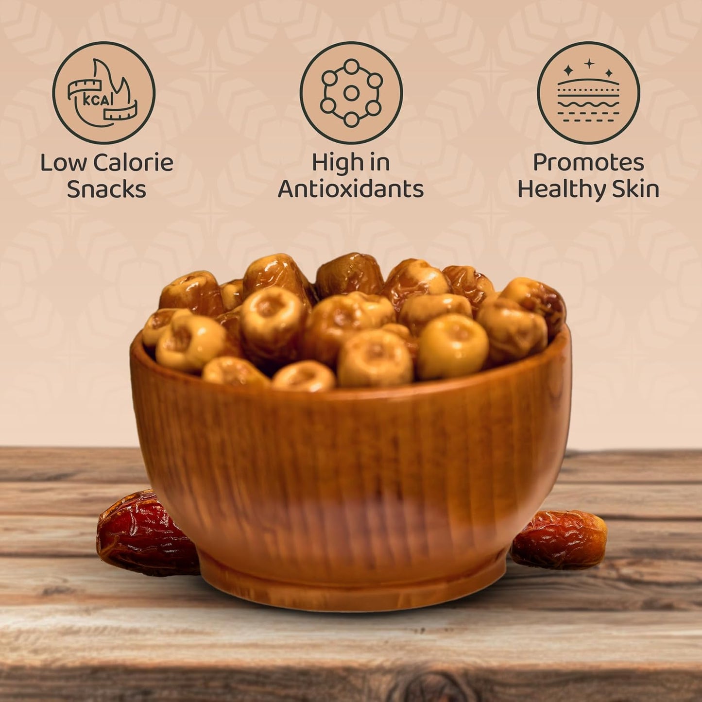 Milaf Premium Sukari Dates | Fresh, Soft, Delicious & Juicy | Distinct Sweet Taste | No Additives or Preservatives | Ideal for Snacking or Cooking | Can Support a Healthy, Balanced Diet