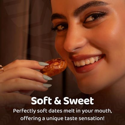 Milaf Premium Sukari Dates  | Fresh, Soft, Delicious & Juicy | Distinct Sweet Taste | No Additives or Preservatives | Ideal for Snacking or Cooking | Can Support a Healthy, Balanced Diet