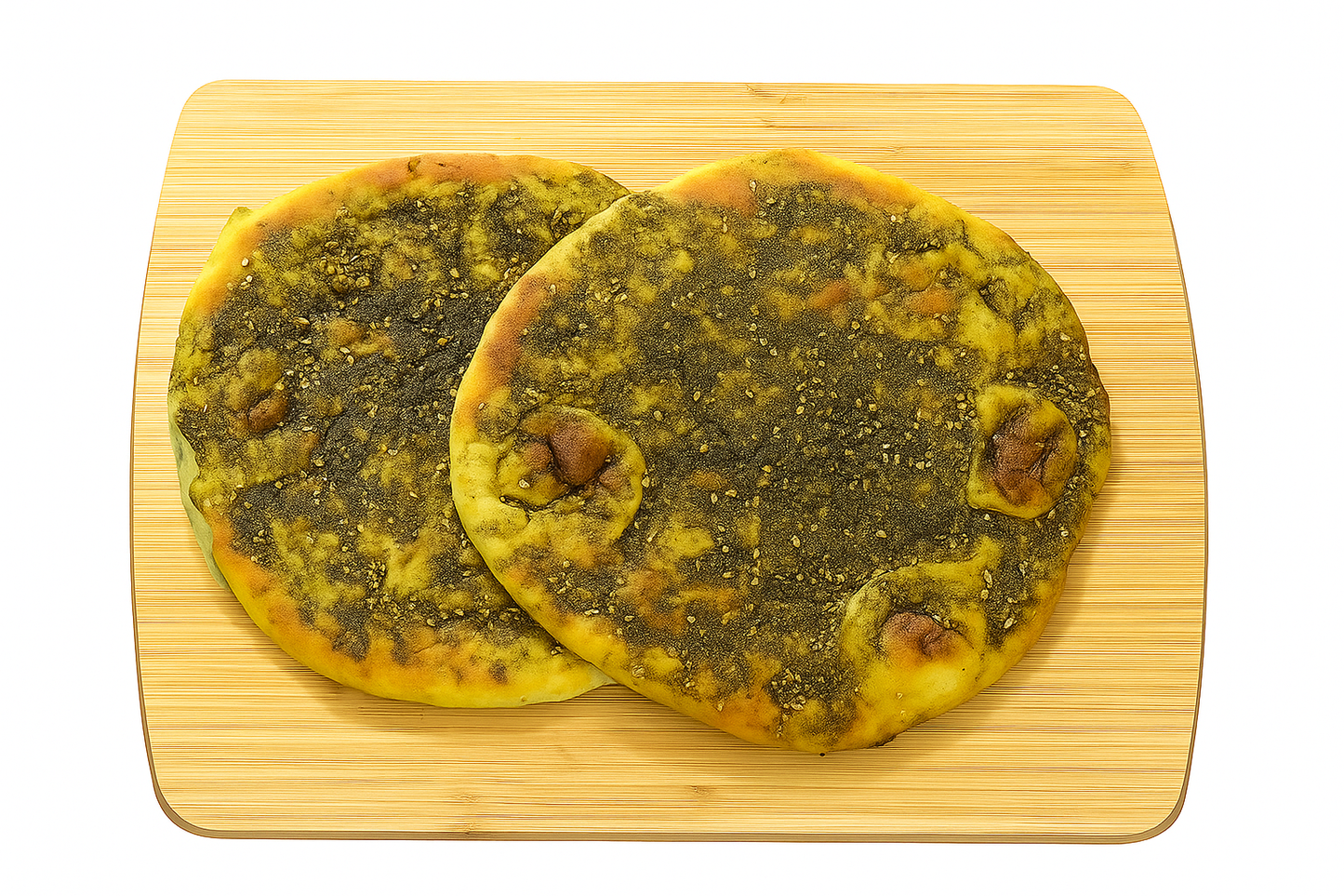 Phoenicia Fresh Zaatar Bread Baked With Thyme & sesame, Large 2pcs, 12oz, (340g)