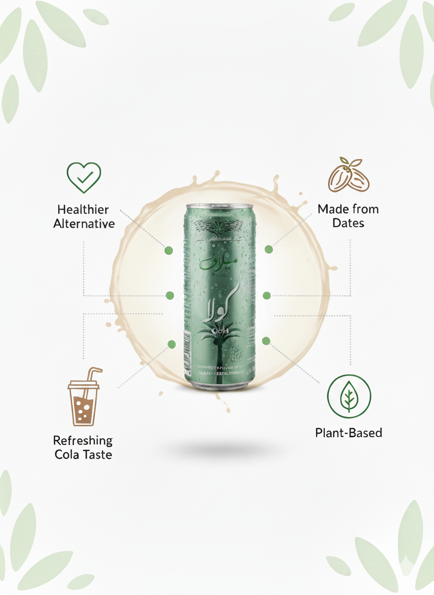 Milaf Date Cola 240ml (8.1 fl oz)