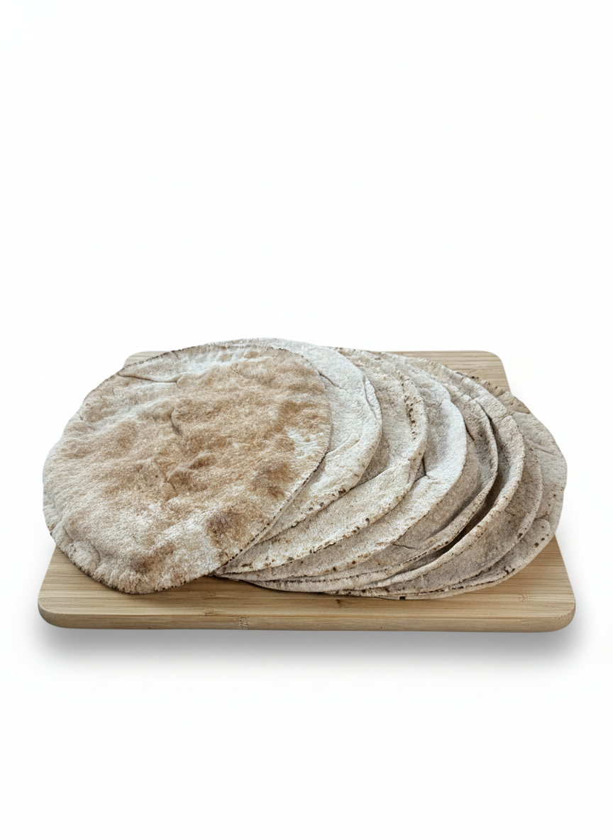 Phoenicia Pita Pocket Fresh Whole Wheat Bread, Large 8pcs, 23oz, (653g)