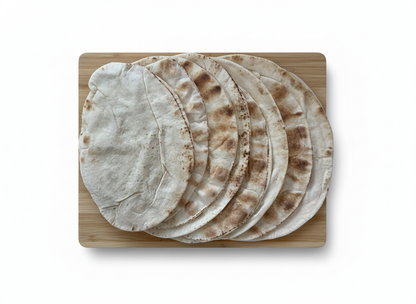Phoenicia Pita Pocket Fresh White Bread, Large 9pcs, 24oz, (681g)