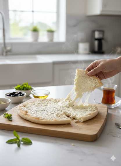 Phoenicia Akawi Cheese Bread – Authentic Middle Eastern Flatbread Stuffed with Akawi Cheese | Soft, Savory & Freshly Baked | 2 Pieces (411g Total)