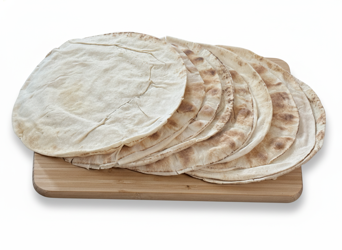 Phoenicia Pita Pocket Fresh White Bread, Large 9pcs, 24oz, (681g)