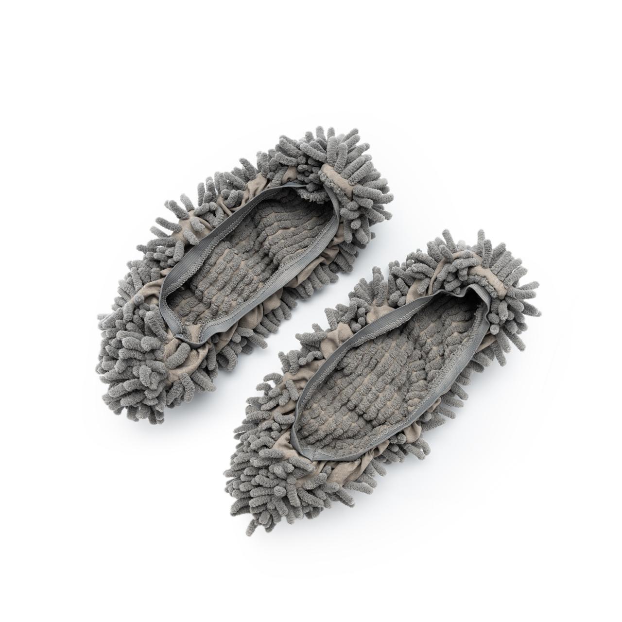 Microfiber Cleaning Slippers – Multi-Purpose Mop Shoes for Dust & Wet Surfaces | One Size Fits All | Reusable, Machine Washable, Non-Slip House Cleaning Slippers – Easy & Fun Floor Cleaning