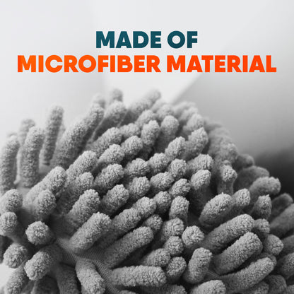 Microfiber Cleaning Slippers – Multi-Purpose Mop Shoes for Dust & Wet Surfaces | One Size Fits All | Reusable, Machine Washable, Non-Slip House Cleaning Slippers – Easy & Fun Floor Cleaning