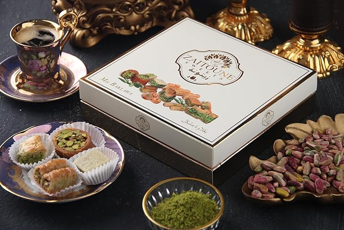 Zaitoune Deluxe Pistachio & Cashew Mix Baklava- 250g Mix Baklava