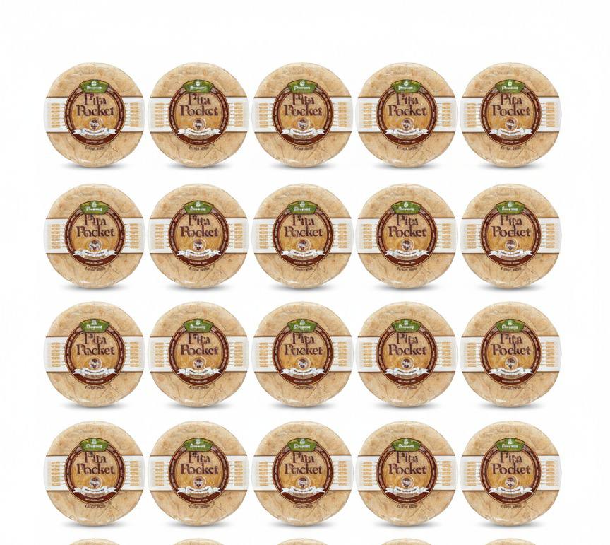 Phoenicia Pita Pocket Fresh Whole Wheat Bread, Small 12pcs