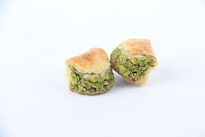 Zaitoune Deluxe Pistachio Mix Baklava- 1000g - 1kg Fresh Pistachio Mix Baklava Desserts -Luxury Mix